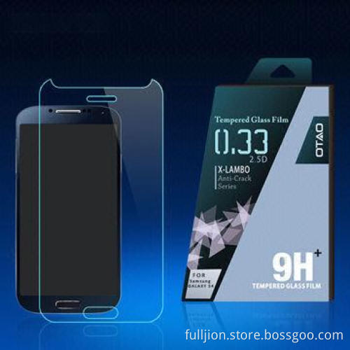 9h 0.15mm 0.2mm 2.5D curved edge round angle tempered-glass screen protector for Samsung Galaxy S4